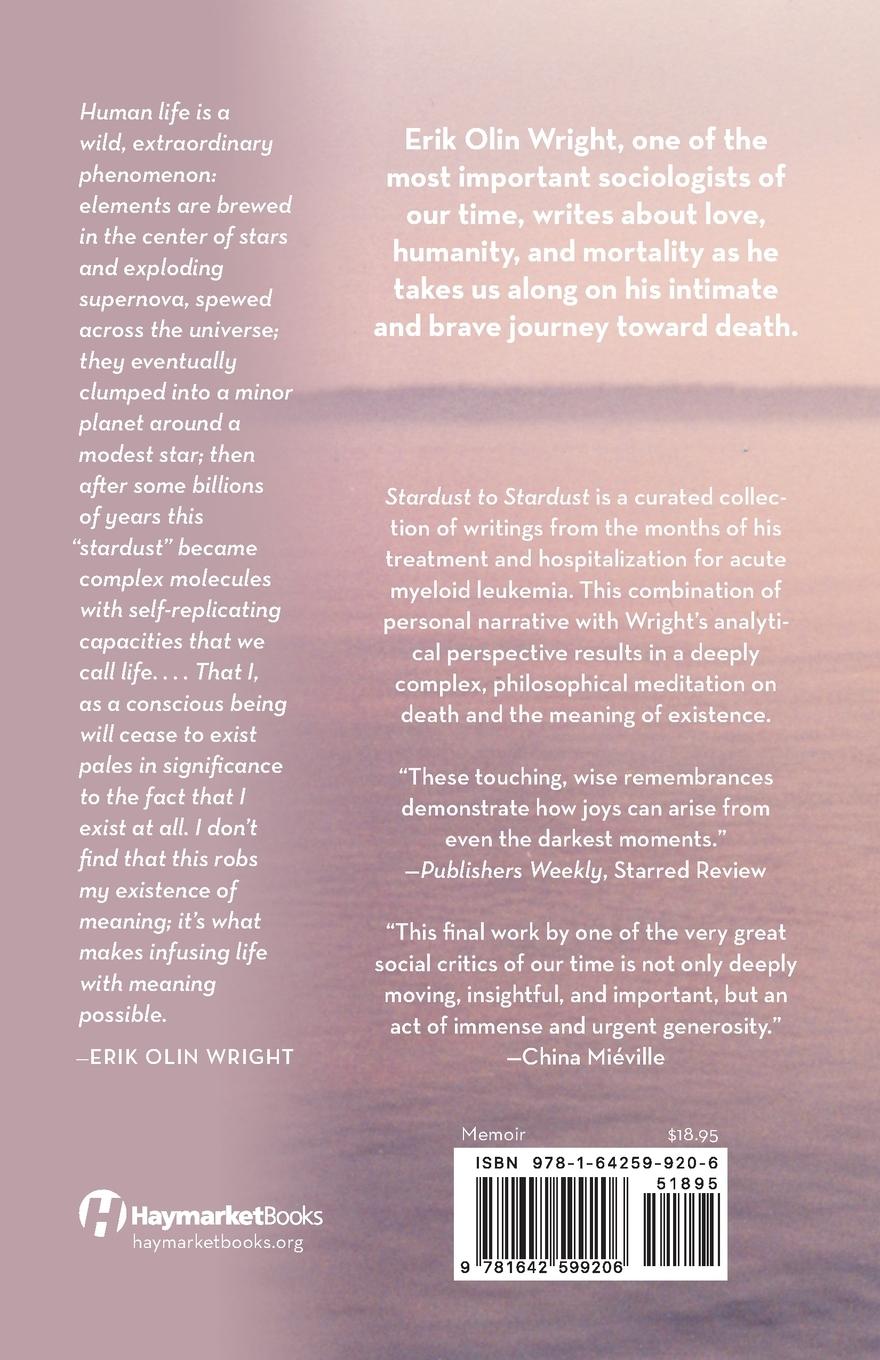 Rückseitencover Stardust to Stardust: Reflections on Living and Dying