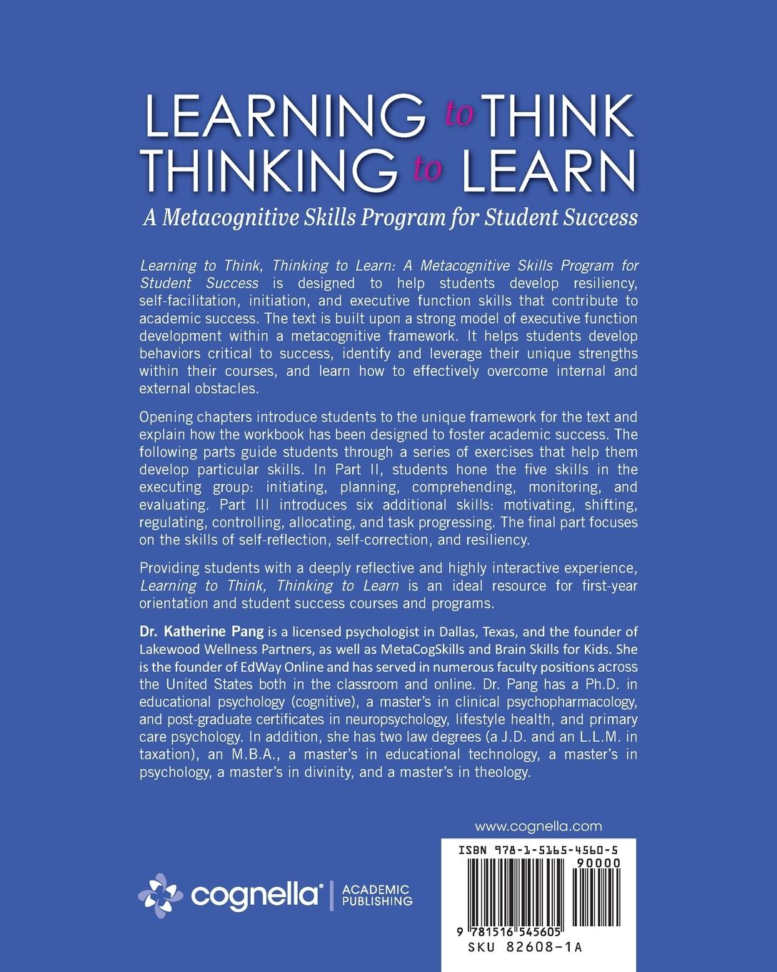 Rückseitencover Learning to Think, Thinking to Learn