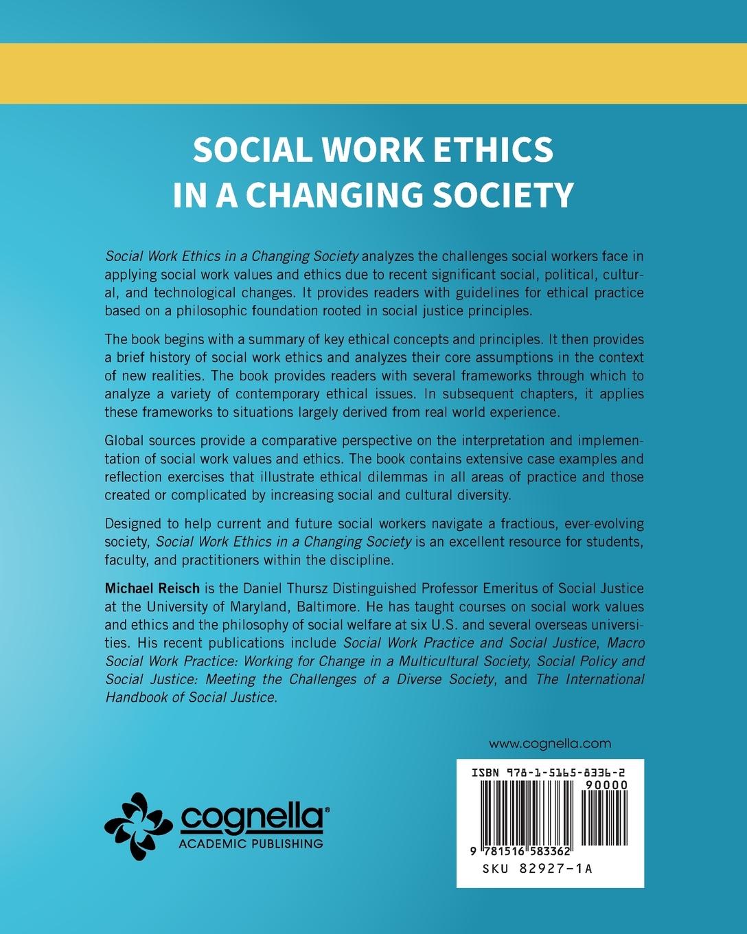 Rückseitencover Social Work Ethics in a Changing Society