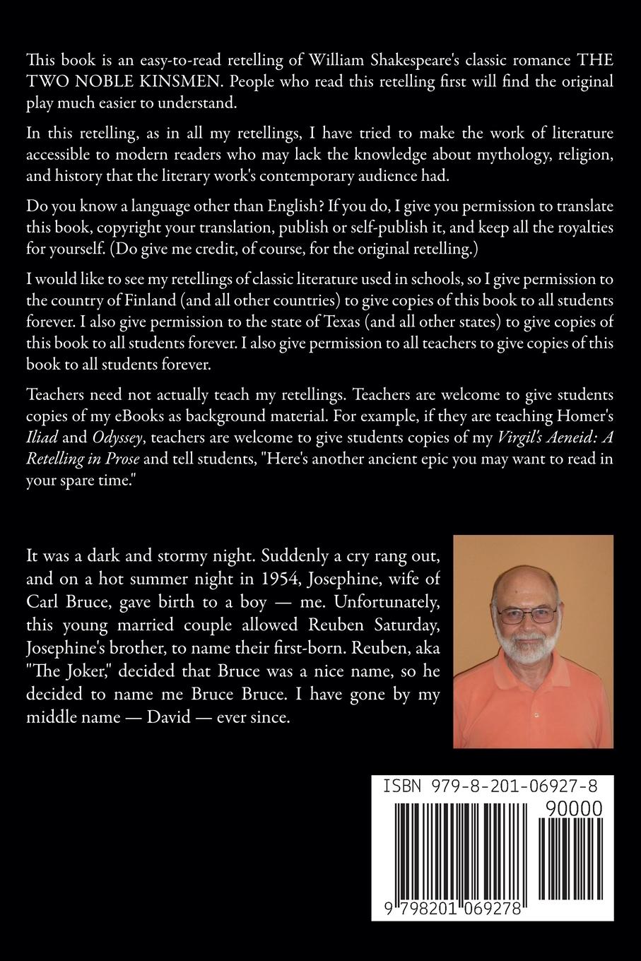 Rückseitencover William Shakespeare's The Two Noble Kinsmen