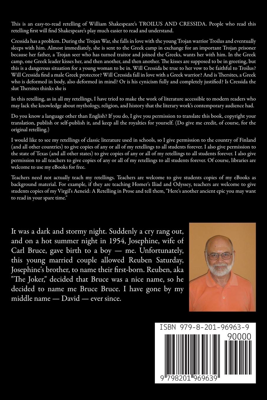 Rückseitencover William Shakespeare's Troilus and Cressida