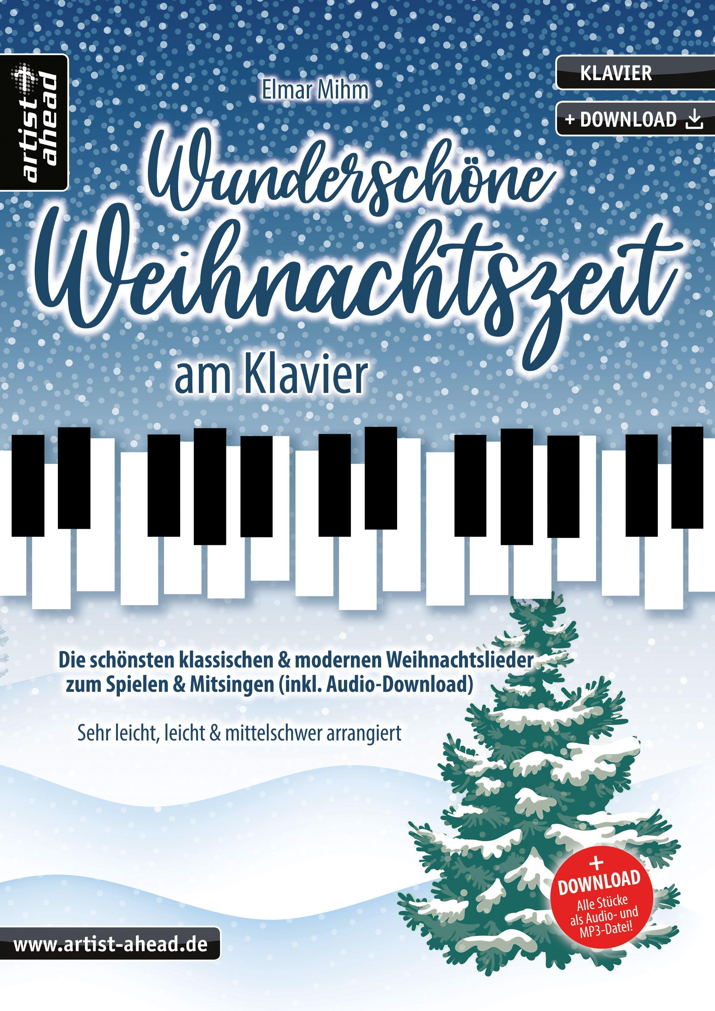 Vorderes Coverbild Wunderschöne Weihnachtszeit am Klavier