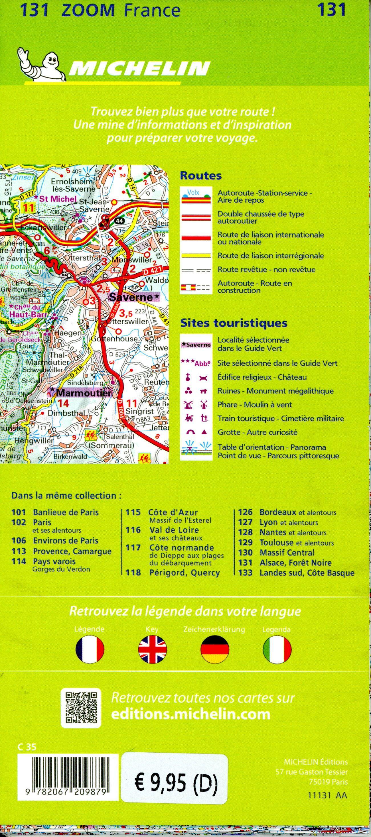 Beispielinhalt (Bild) Black Forest, Alsace, Rhine Valley - Zoom Map 131