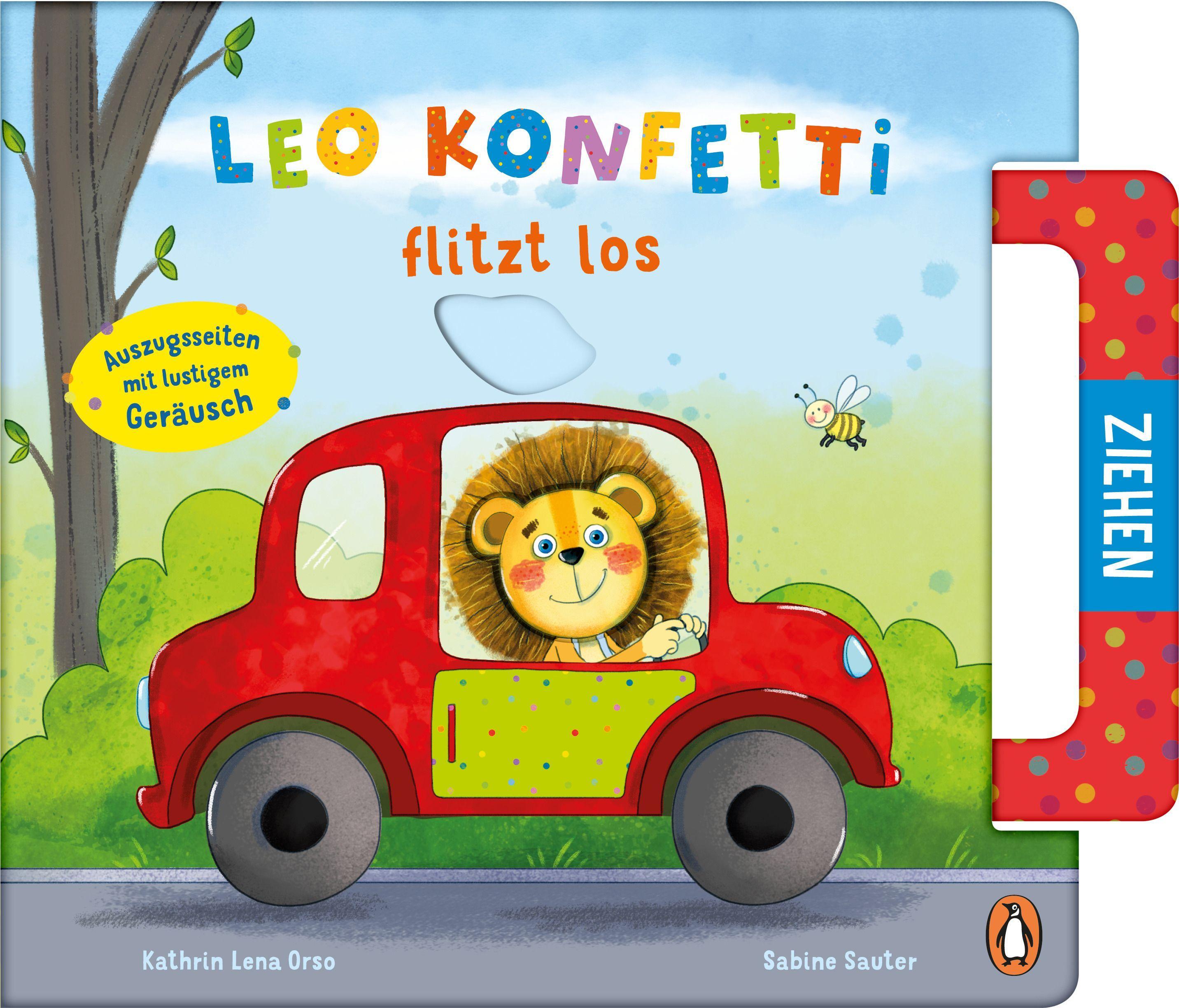 Vorderes Coverbild Leo Konfetti flitzt los