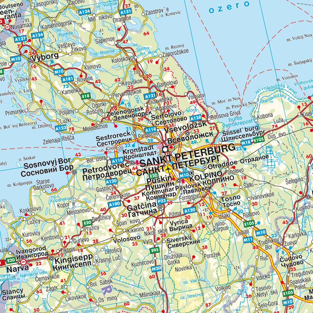 Beispielinhalt (Bild) Nordeuropa, Straßenkarte 1:2.000.000, freytag & berndt