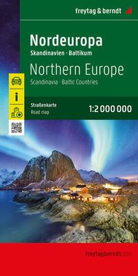Vorderes Coverbild Nordeuropa, Straßenkarte 1:2.000.000, freytag & berndt
