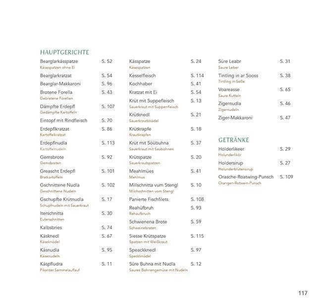 Beispielinhalt (Bild) Easse und 's olte Wisse