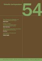 Vorderes Coverbild Felsefe Tartismalari 54