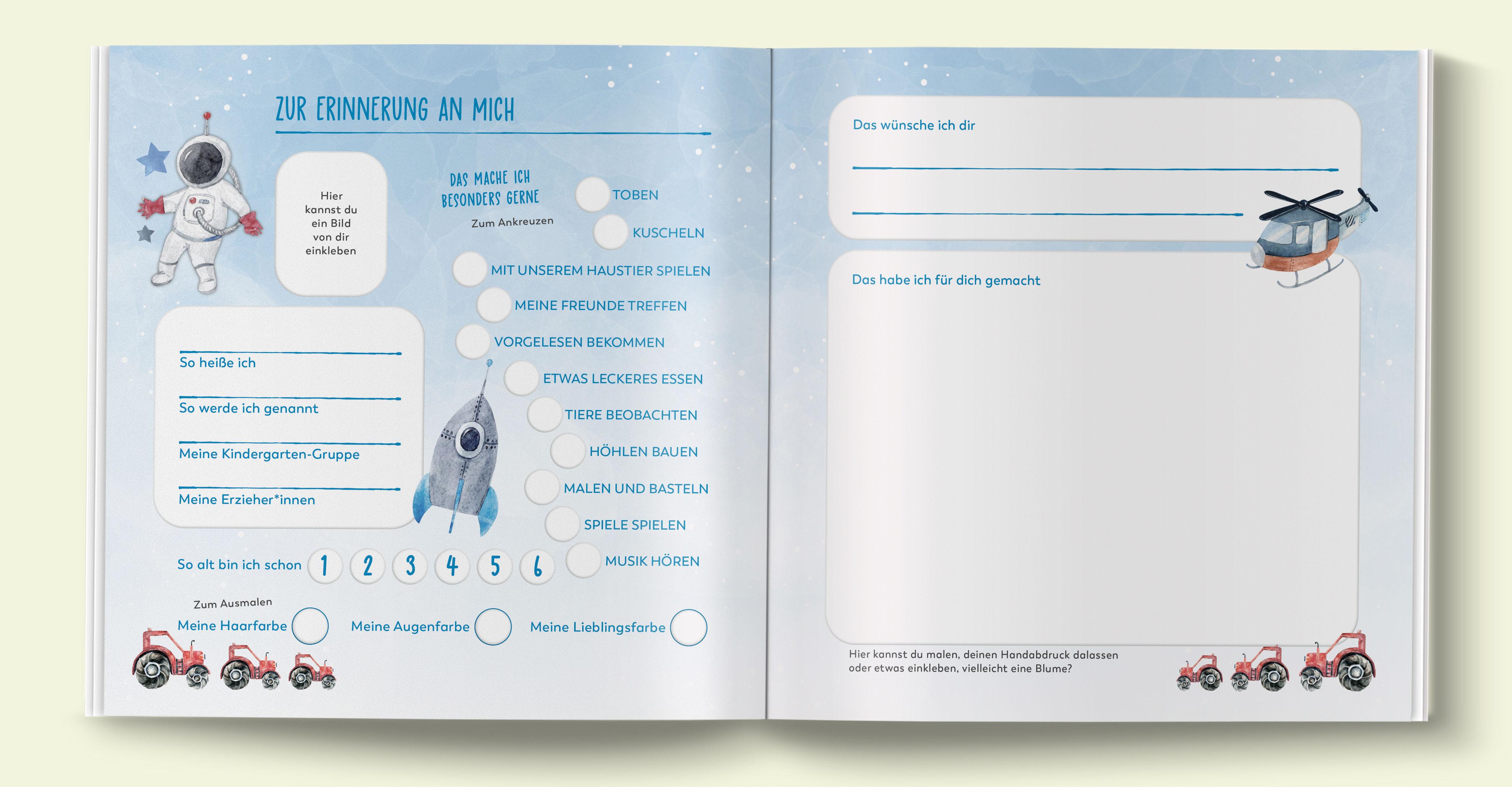 Beispielinhalt (Bild) Mein Kindergarten Freundebuch