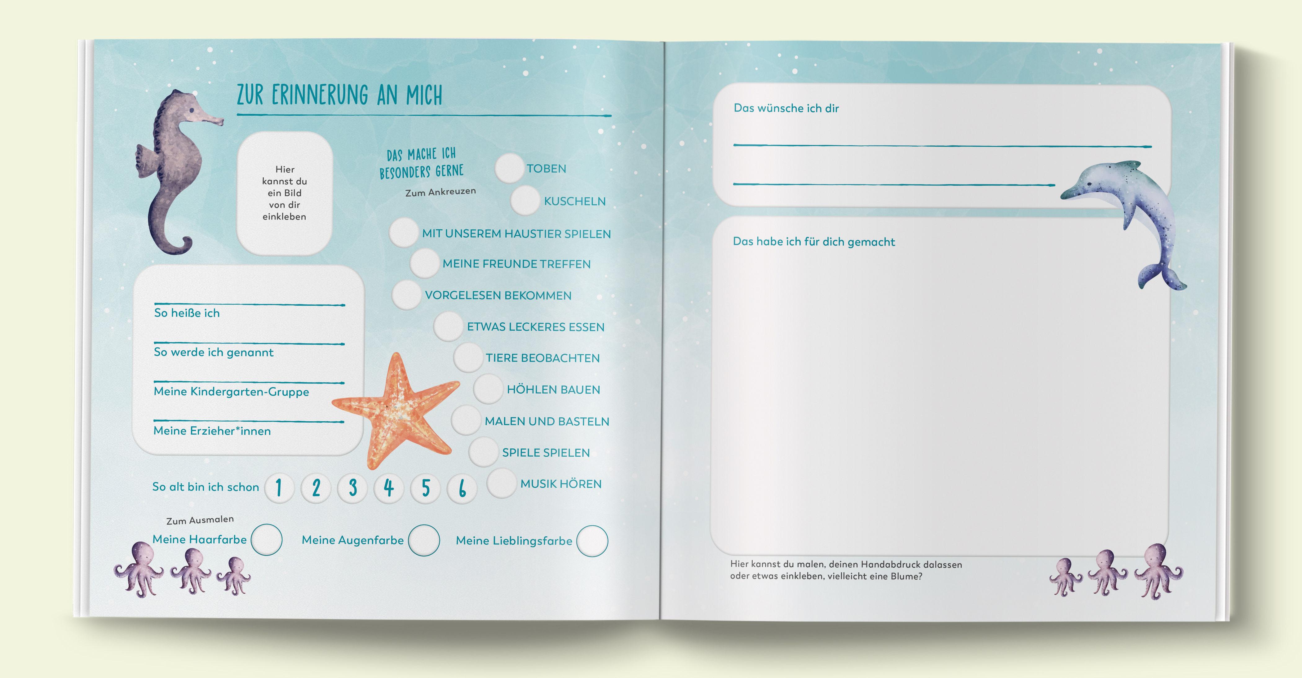 Beispielinhalt (Bild) Mein Kindergarten Freundebuch