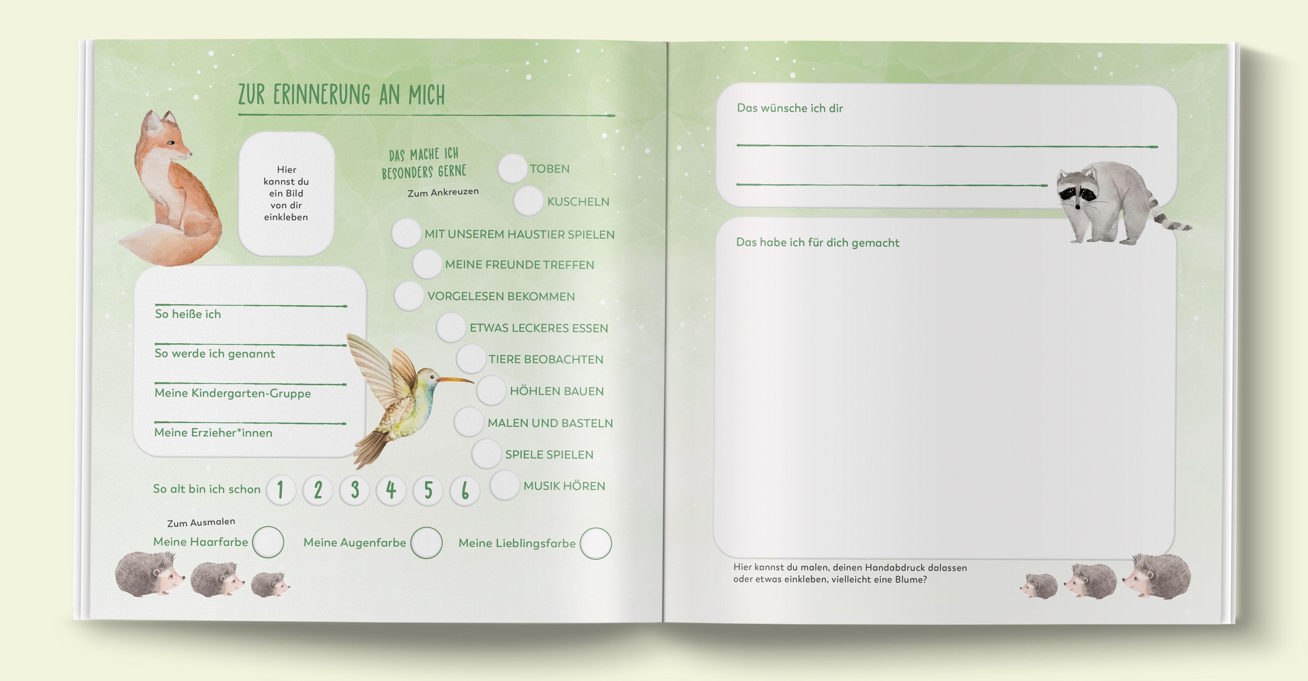 Beispielinhalt (Bild) Mein Kindergarten Freundebuch
