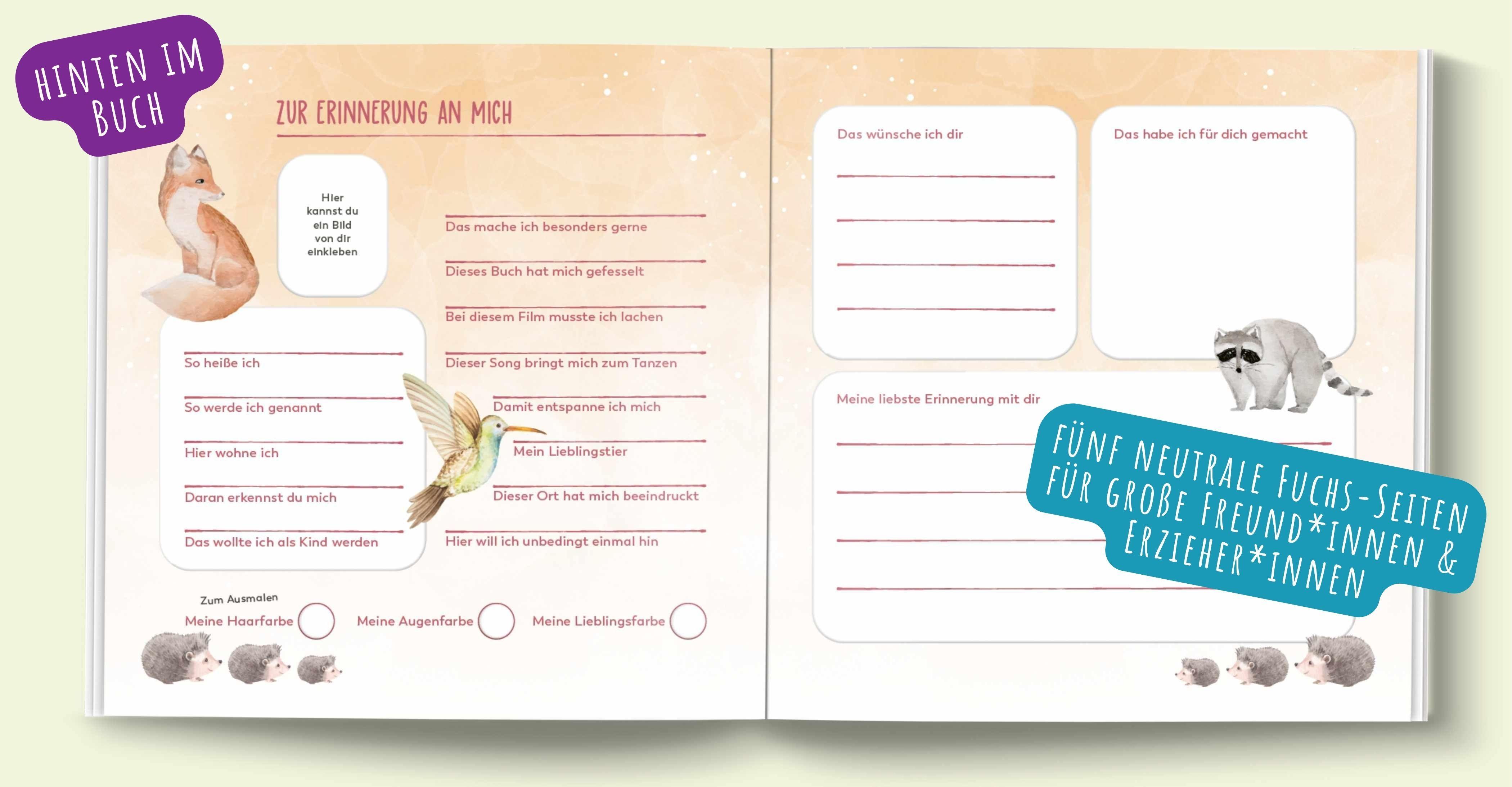 Beispielinhalt (Bild) Mein Kindergarten Freundebuch