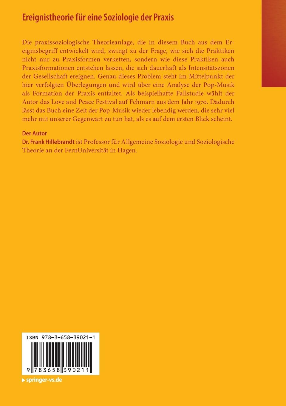 Rückseitencover Ereignistheorie für eine Soziologie der Praxis
