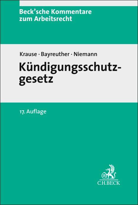 Vorderes Coverbild Kündigungsschutzgesetz. KSchG