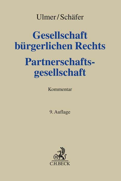 Vorderes Coverbild Gesellschaft bürgerlichen Rechts und Partnerschaftsgesellschaft