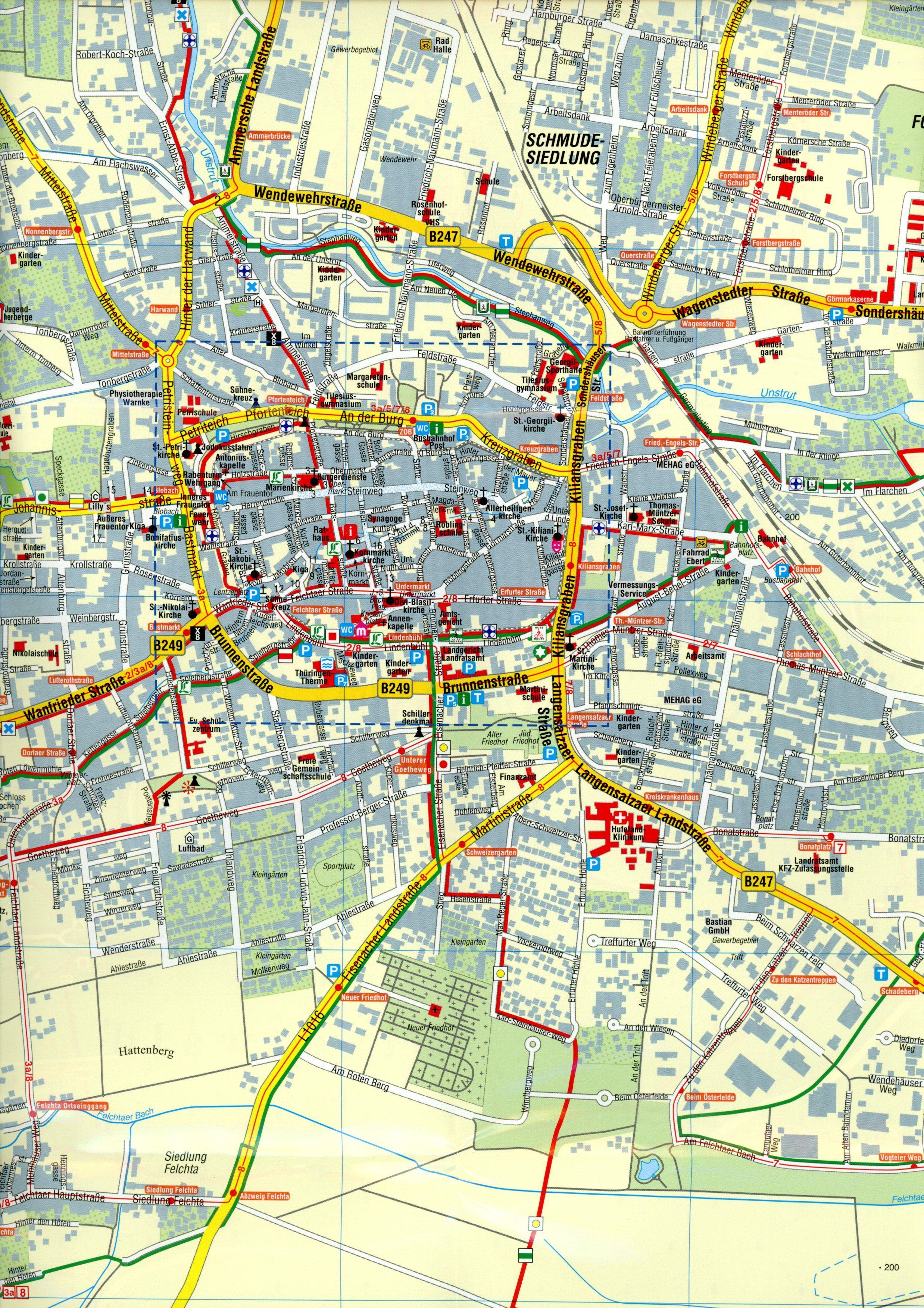 Beispielinhalt (Bild) Mühlhausen 1 : 12 500