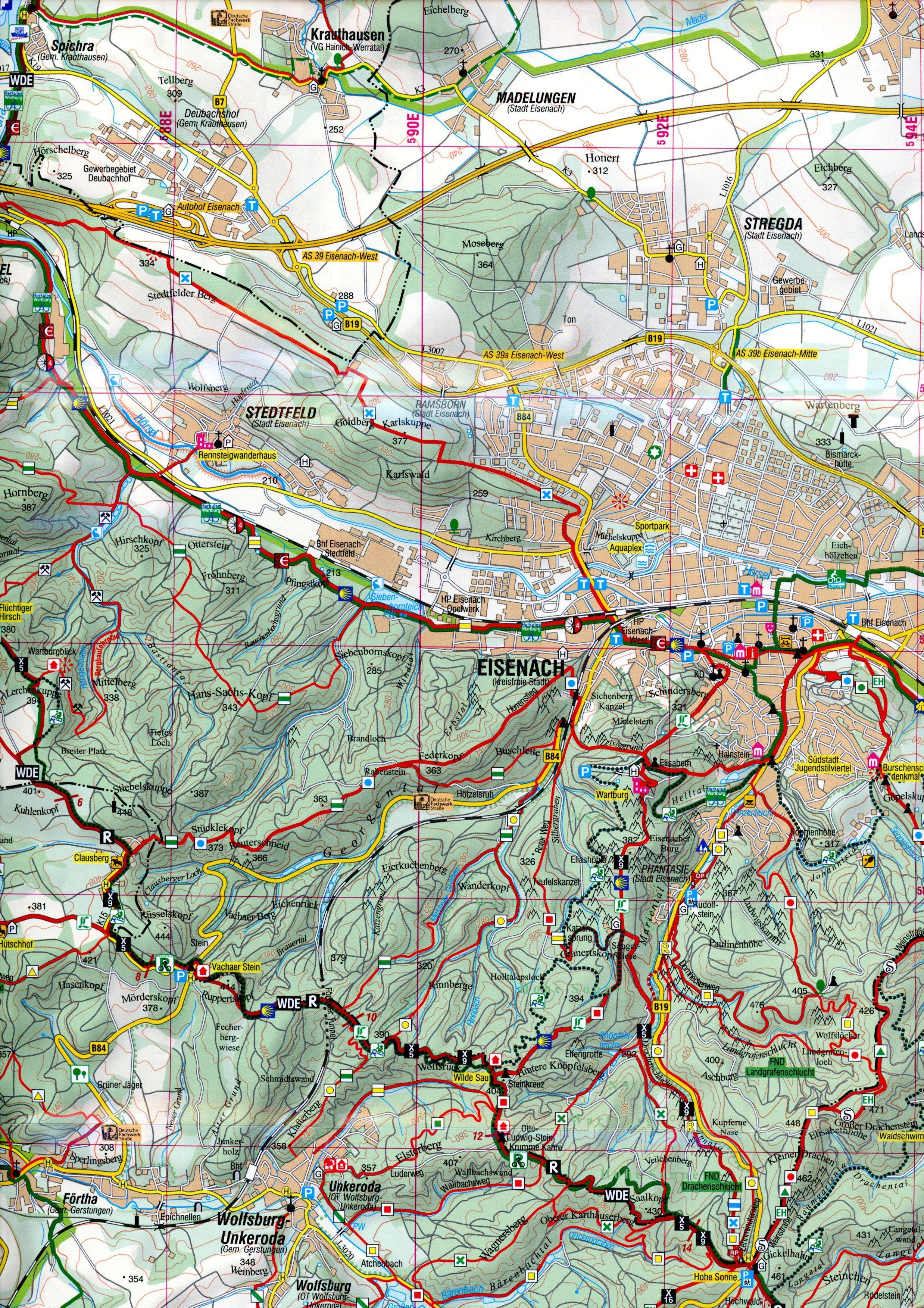Beispielinhalt (Bild) Eisenach - Bad Liebenstein - Ruhla - Tabarz