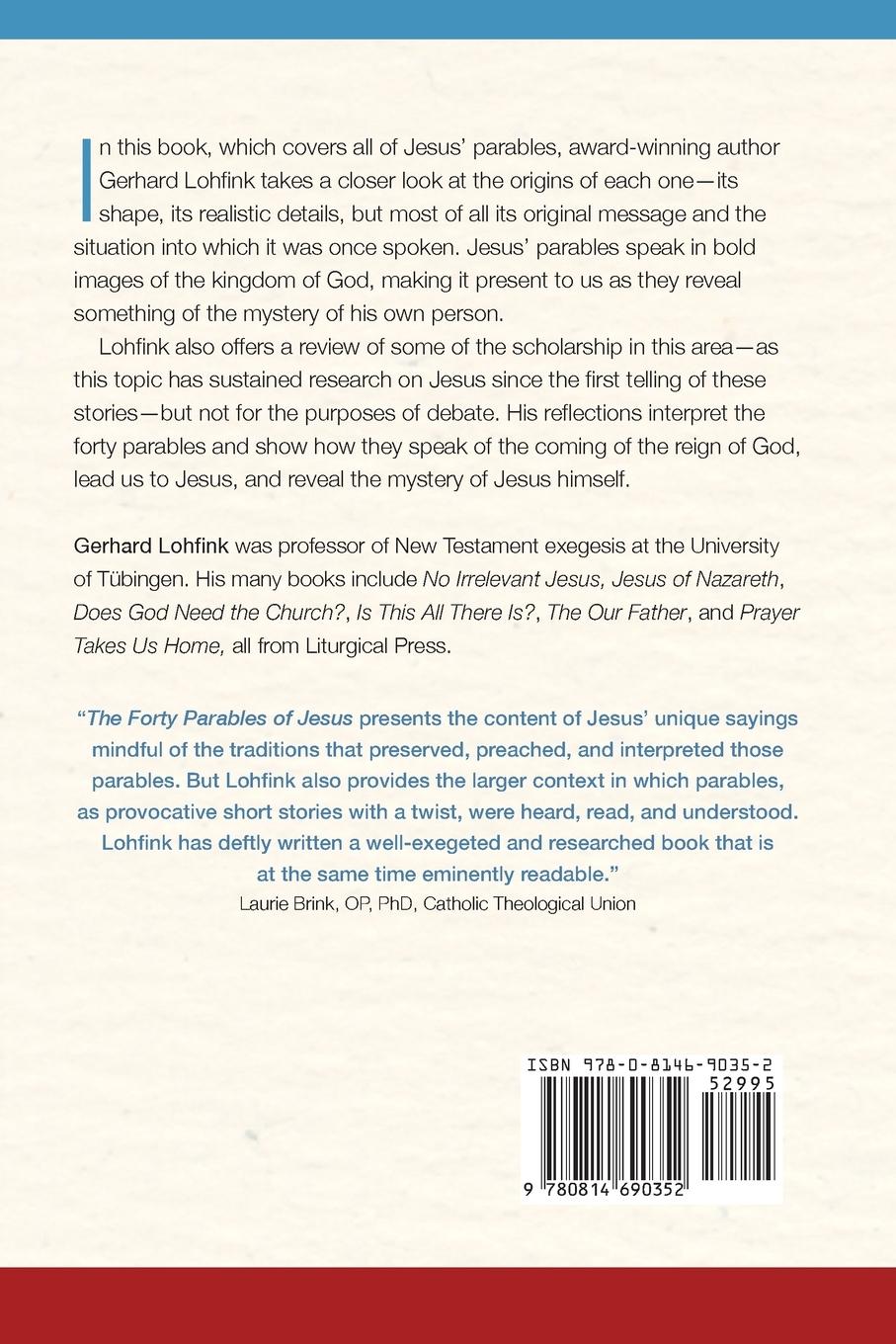 Rückseitencover The Forty Parables of Jesus