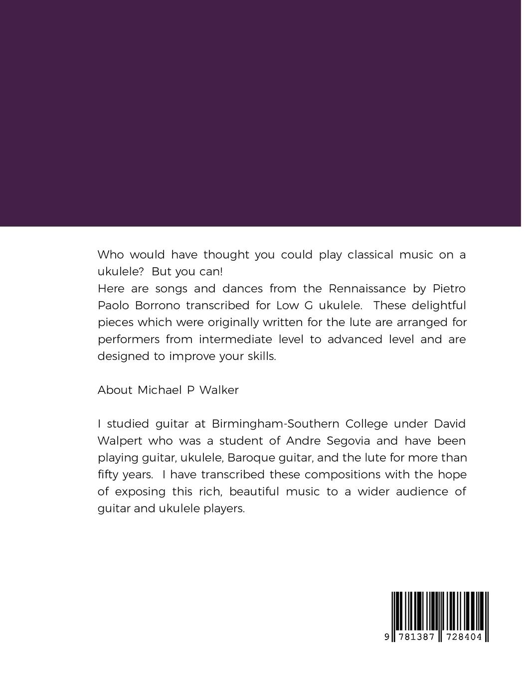 Rückseitencover Pietro Paolo  Borrono