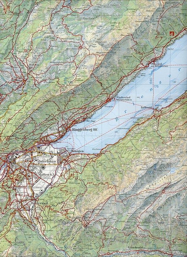 Beispielinhalt (Bild) Swisstopo 1 : 50 000 Interlaken