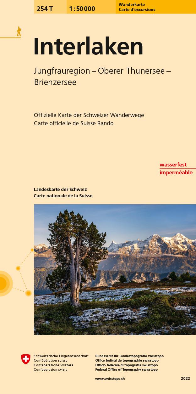 Vorderes Coverbild Swisstopo 1 : 50 000 Interlaken