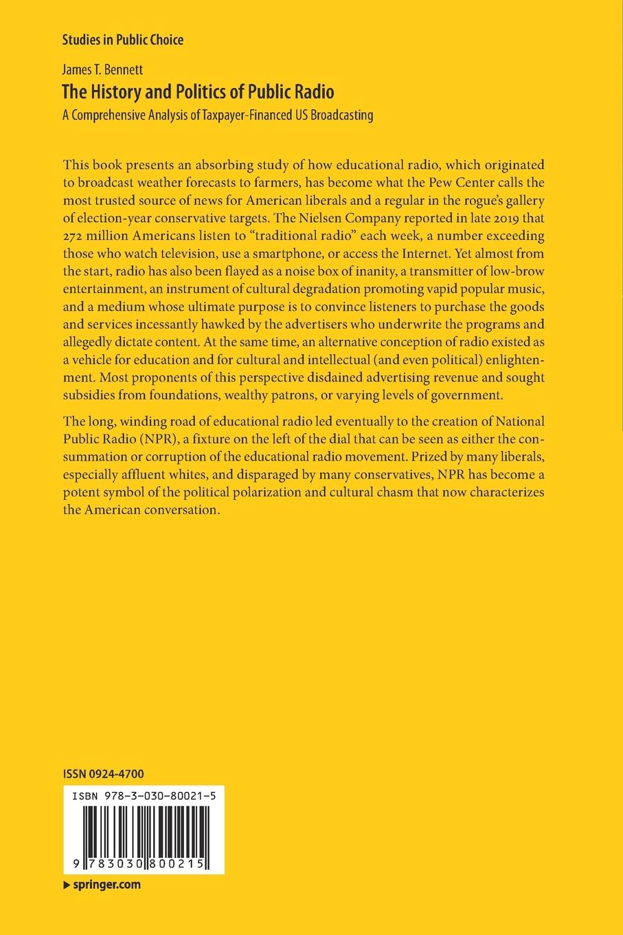 Rückseitencover The History and Politics of Public Radio