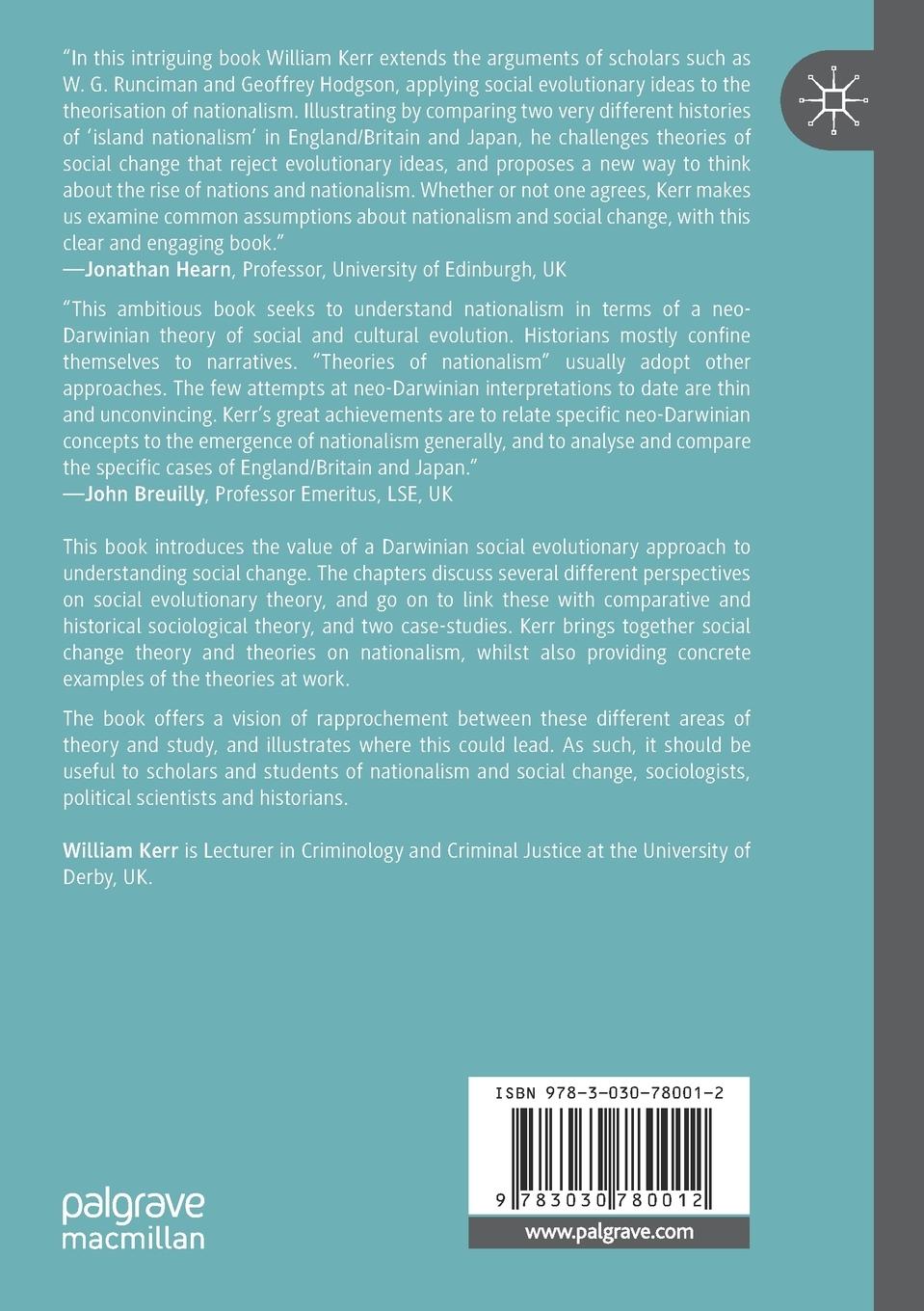 Rückseitencover Darwinian Social Evolution and Social Change