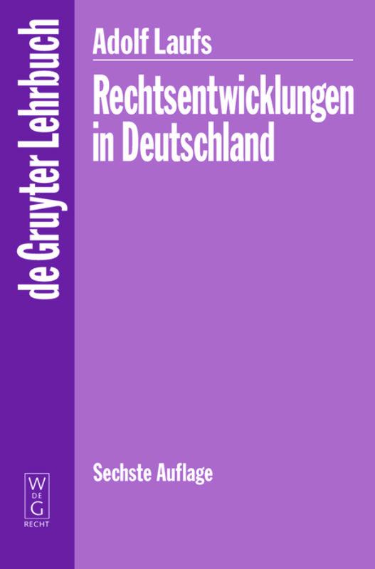 Vorderes Coverbild Rechtsentwicklungen in Deutschland