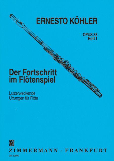 Vorderes Coverbild Der Fortschritt im Flötenspiel op. 33 Bd. 1