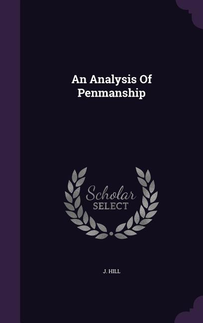 Vorderes Coverbild An Analysis Of Penmanship