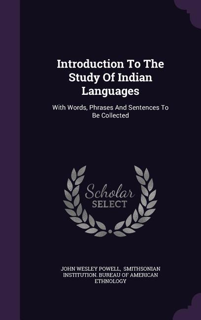 Vorderes Coverbild Introduction To The Study Of Indian Languages