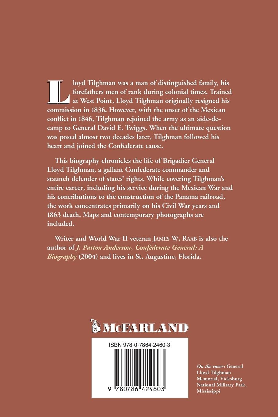 Rückseitencover Confederate General Lloyd Tilghman