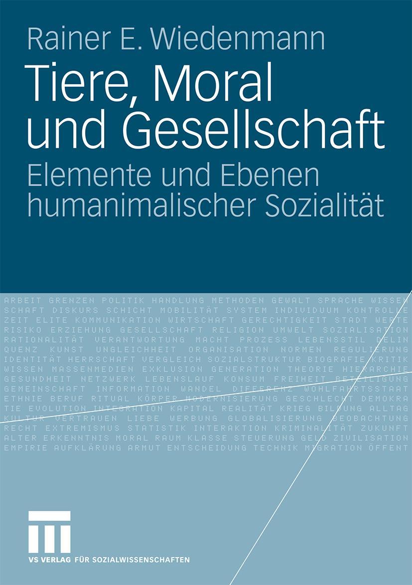 Vorderes Coverbild Tiere, Moral und Gesellschaft