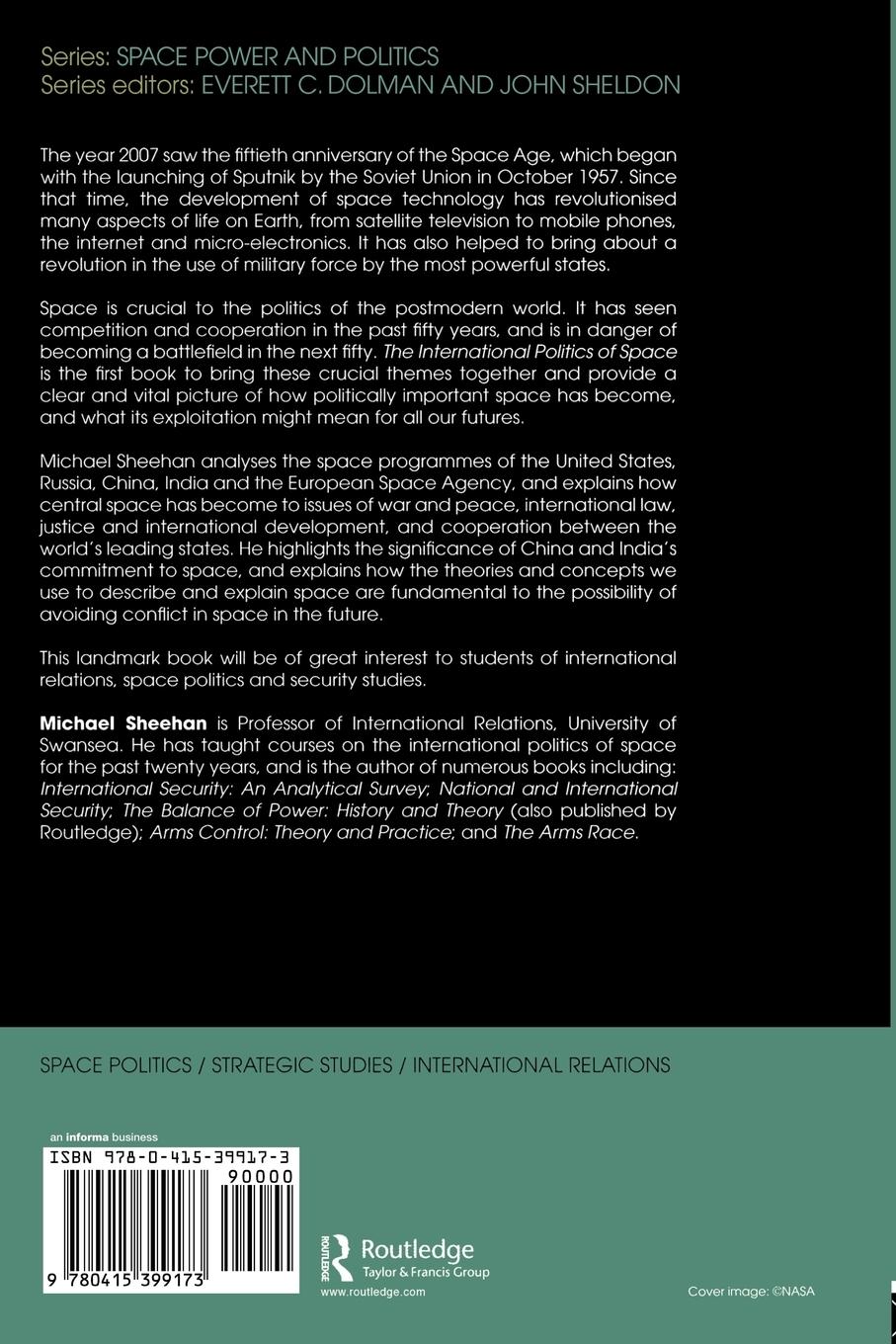 Rückseitencover The International Politics of Space