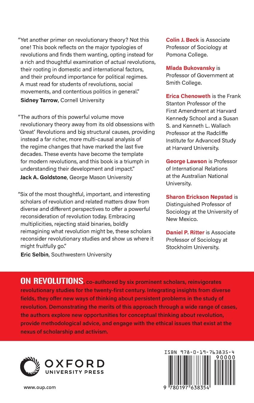 Rückseitencover On Revolutions