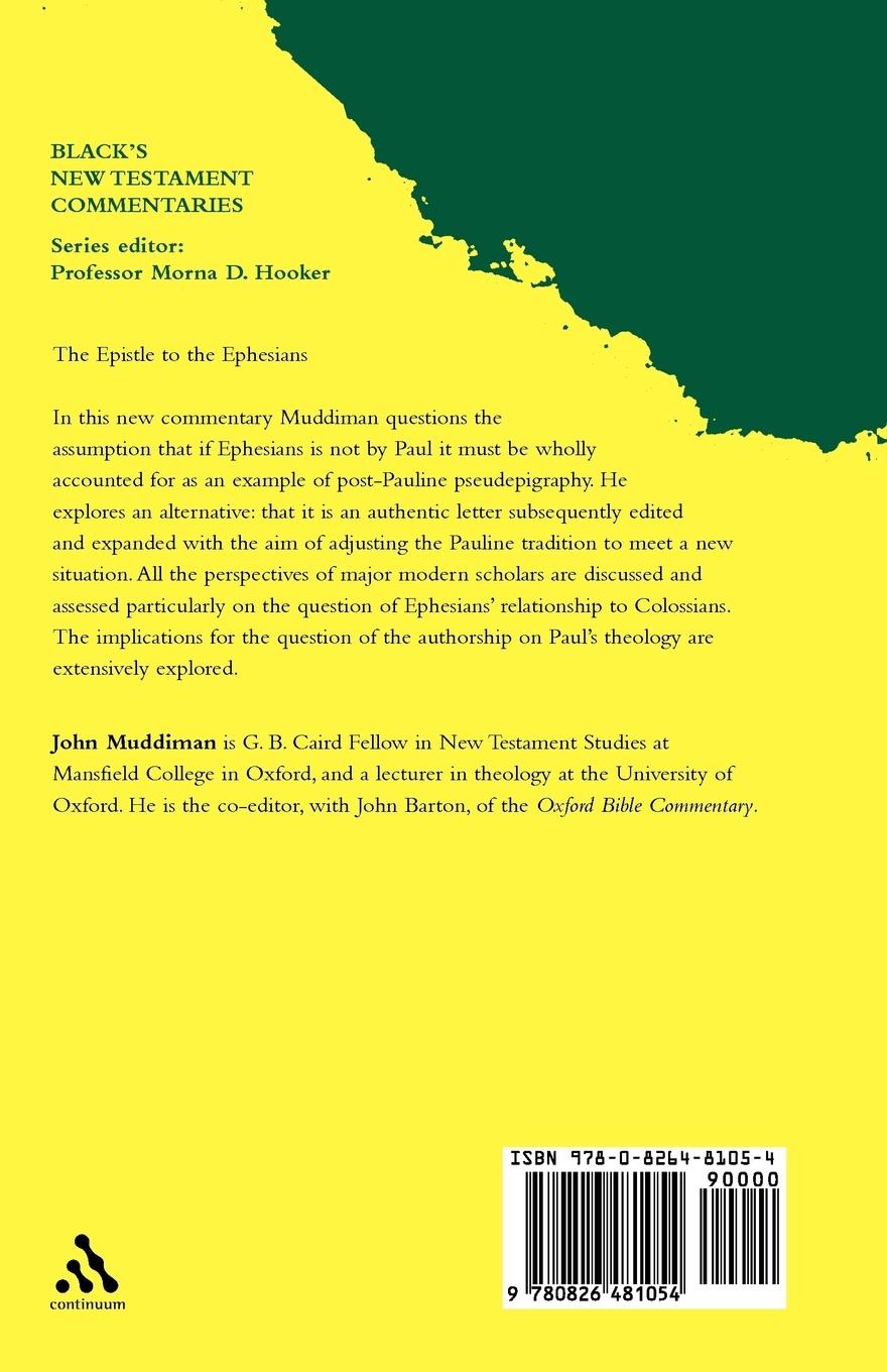 Rückseitencover The Epistle to the Ephesians