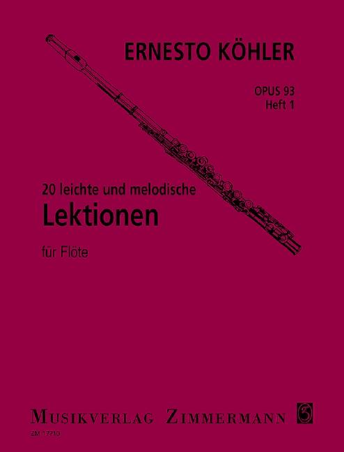 Vorderes Coverbild 20 leichte und melodische Lektionen