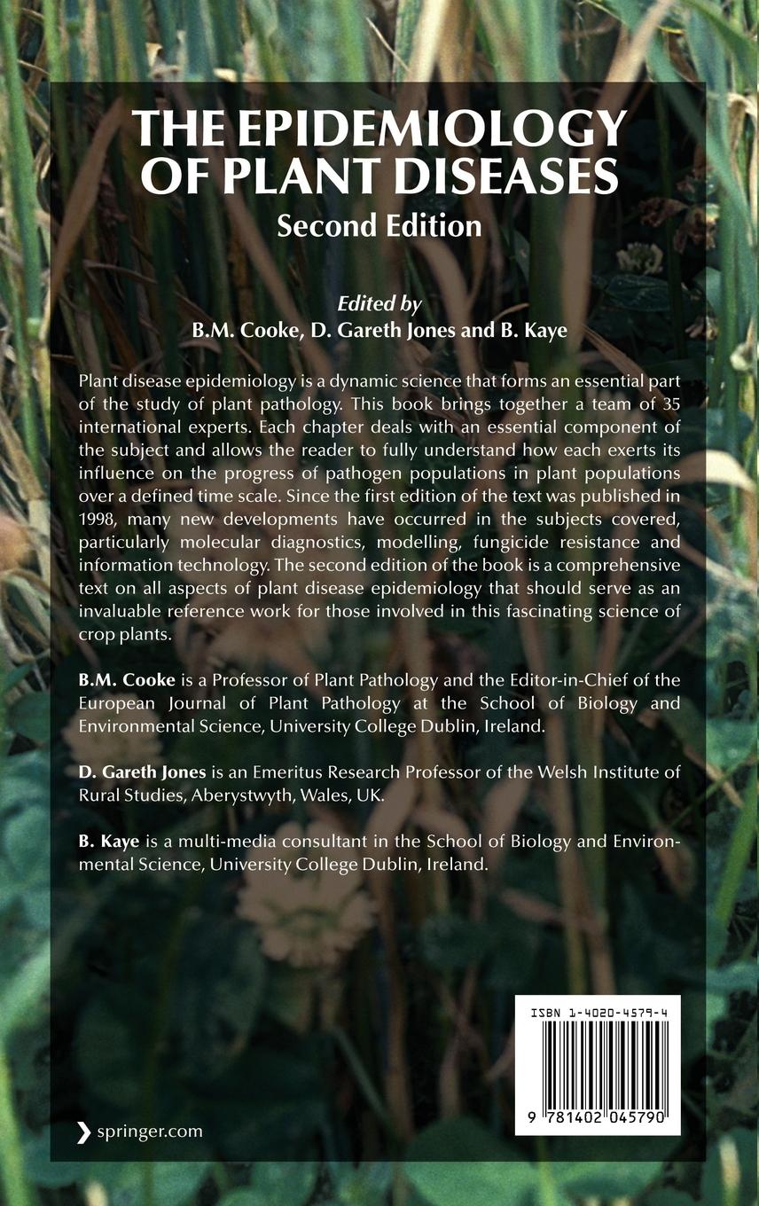 Rückseitencover The Epidemiology of Plant Diseases
