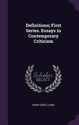 Vorderes Coverbild Definitions; First Series. Essays in Contemporary Criticism