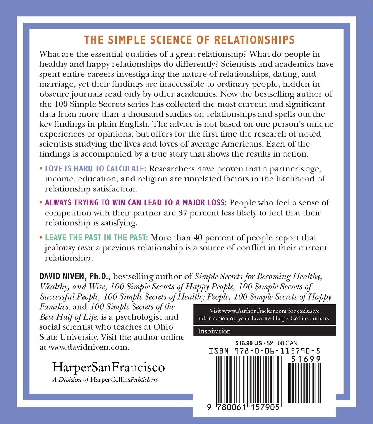 Rückseitencover 100 Simple Secrets of Great Relationships
