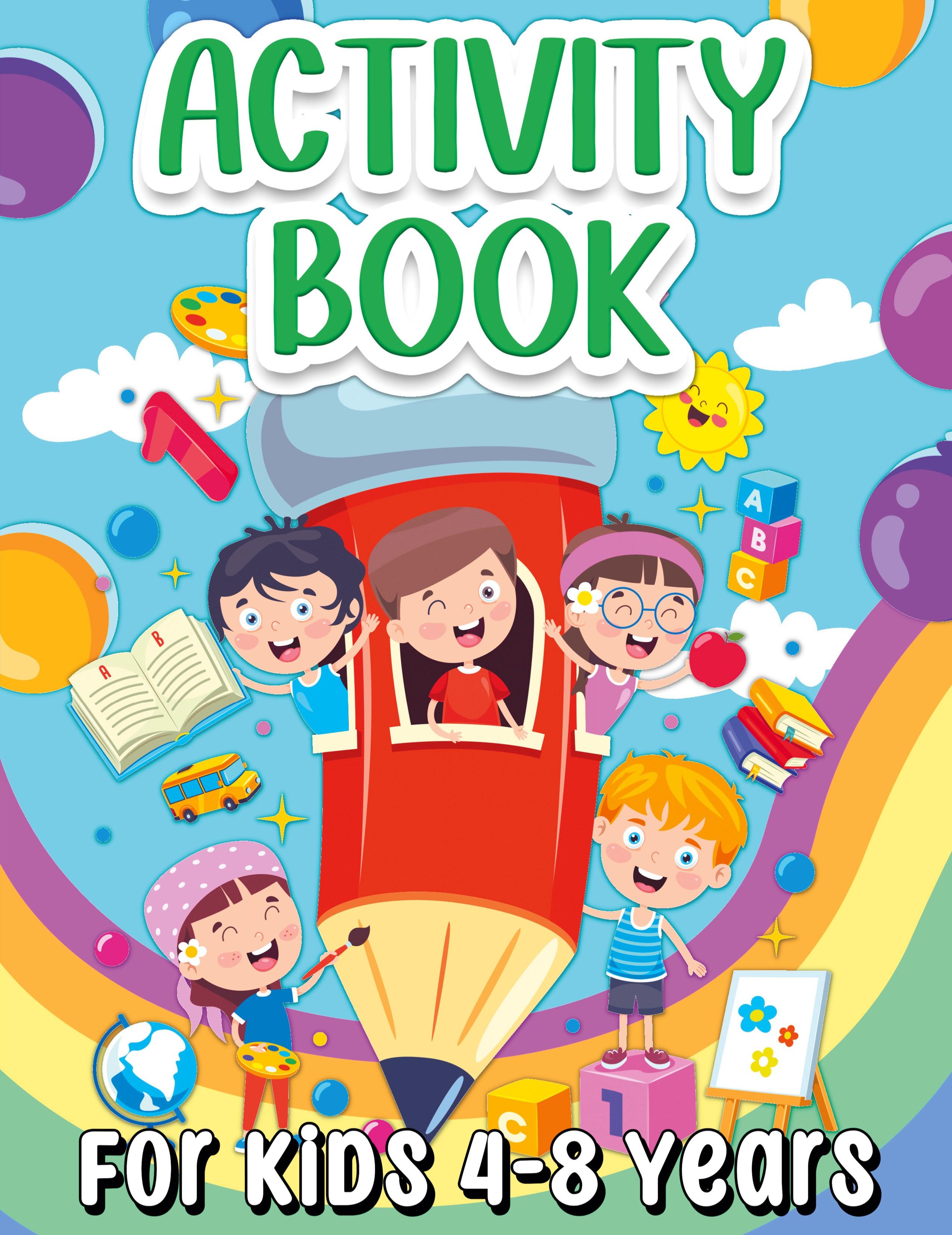 Vorderes Coverbild Activity Book For Kids 4-8 Years Old