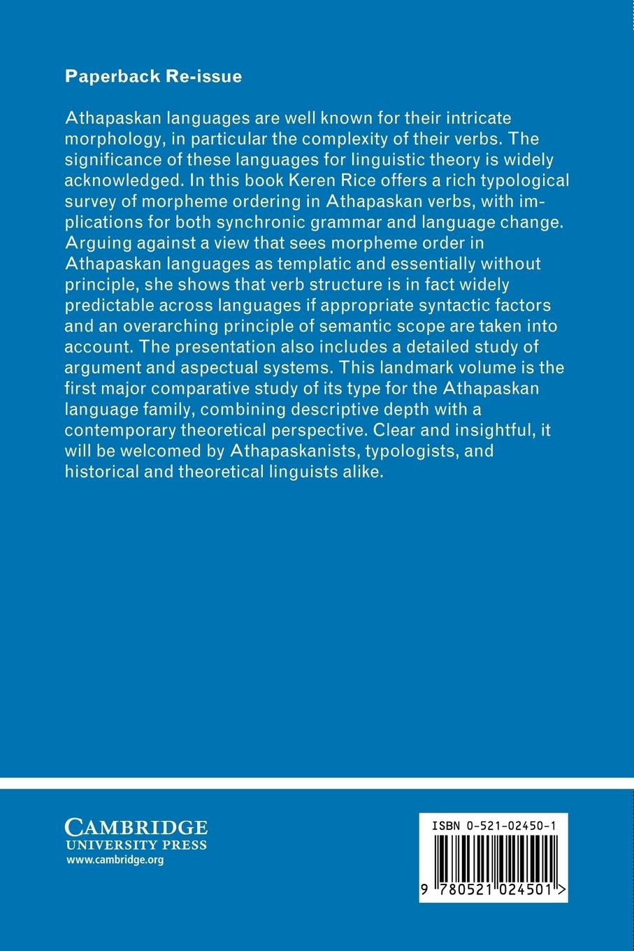 Rückseitencover Morpheme Order and Semantic Scope