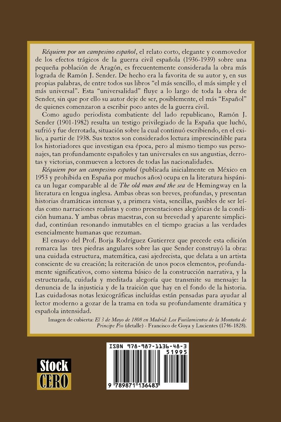 Rückseitencover Réquiem por un campesino español