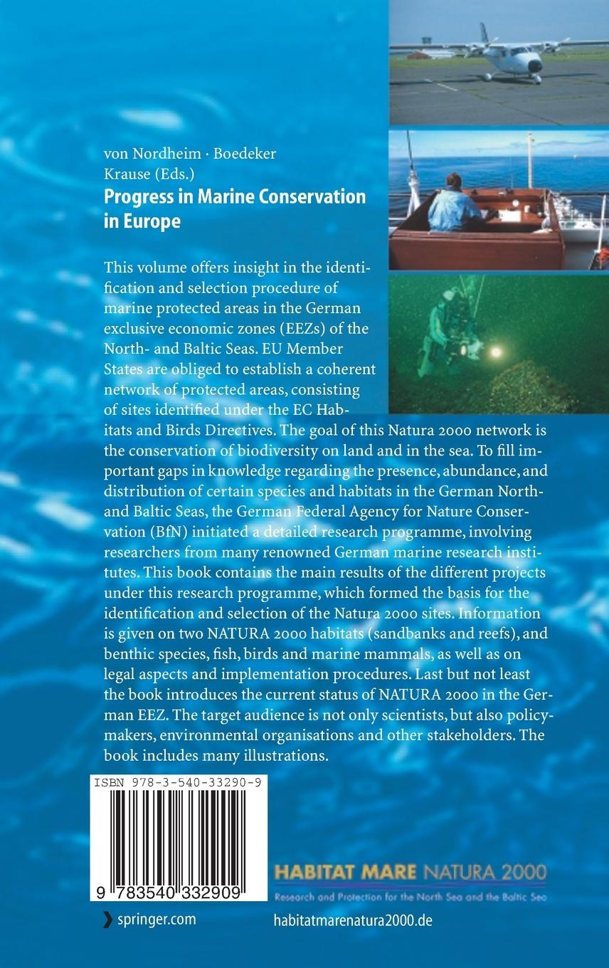 Rückseitencover Progress in Marine Conservation in Europe