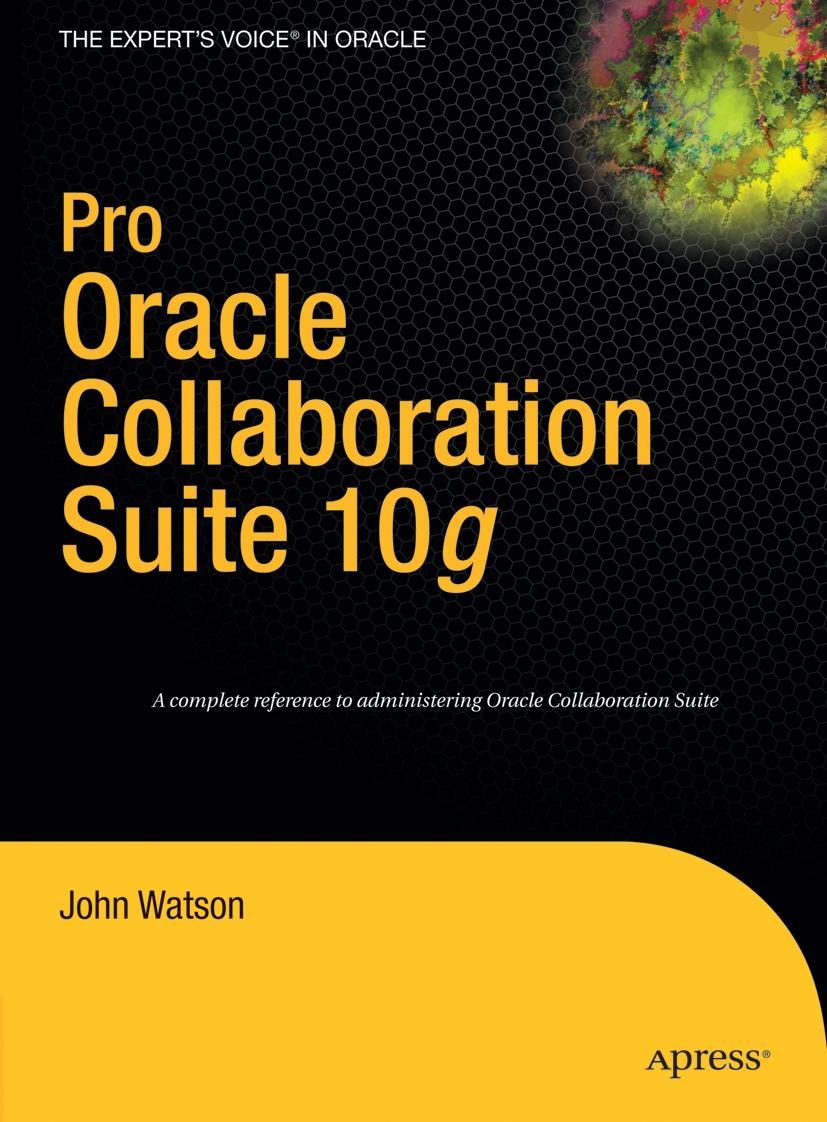 Vorderes Coverbild Pro Oracle Collaboration Suite 10g