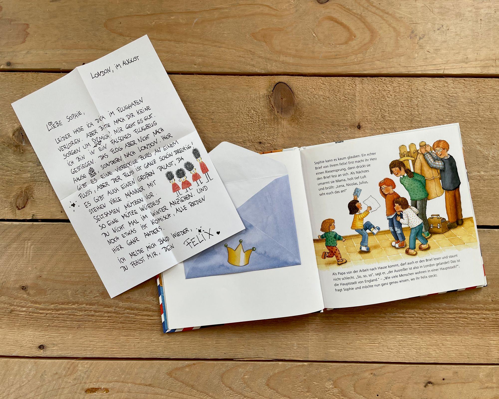 Beispielinhalt (Bild) Briefe von Felix. Ein kleiner Hase auf Weltreise