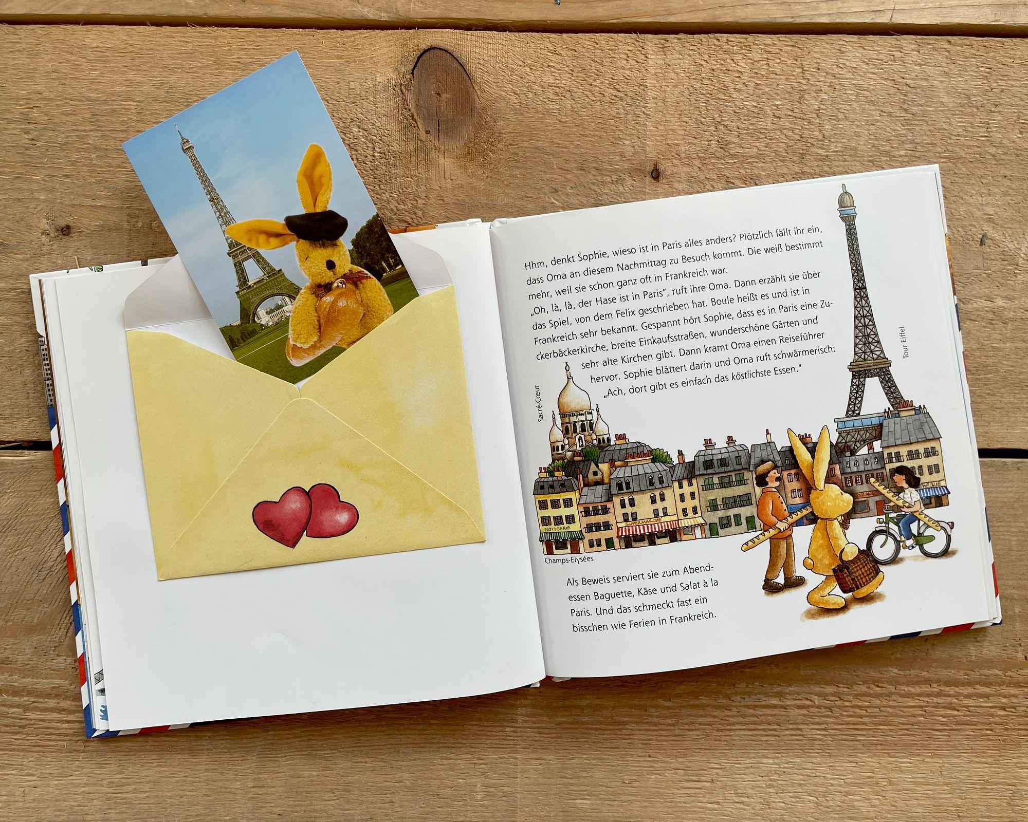 Beispielinhalt (Bild) Briefe von Felix. Ein kleiner Hase auf Weltreise