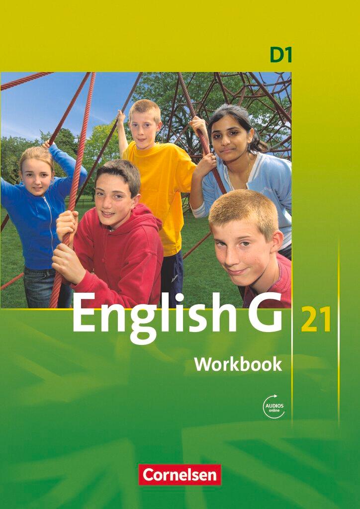 Vorderes Coverbild English G 21. Ausgabe D 1. Workbook mit Audios online