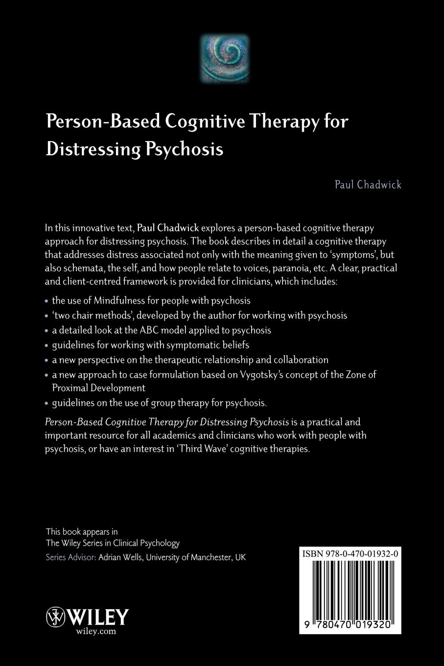 Rückseitencover Person-Based Cognitive Therapy for Distressing Psychosis