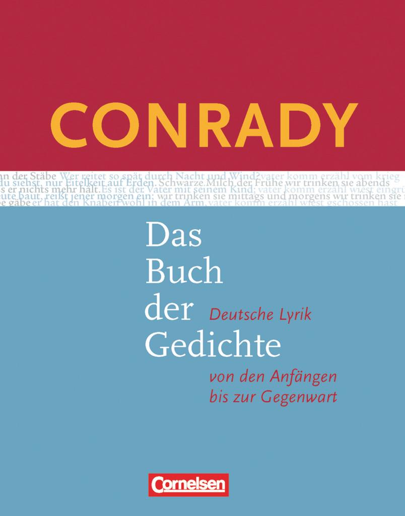 Vorderes Coverbild Conrady: Das Buch der Gedichte. Gedichtband